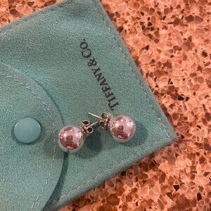 Authentic Tiffany. 10mm Silver Ball earrings